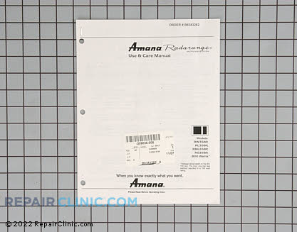 Owners manual B8383282 Main Product View