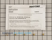 Conversion Kit - Part # 1838 Mfg Part # 5415A016-60