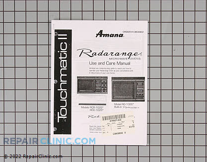 Owners manual C8935602        Main Product View