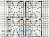 Burner Grate 1430291 Alternate Product View