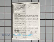 Manuals, Care Guides & Literature - Part # 446306 Mfg Part # 216438800