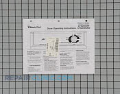 Manual, use & care - Part # 487847 Mfg Part # 31001406