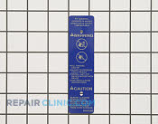 Label - Part # 937720 Mfg Part # 316065306