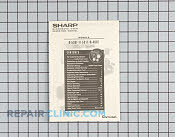 Instruction manaul - Part # 1914340 Mfg Part # TINSEB297MRK0