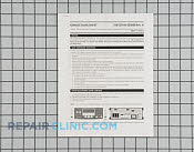 Service data sheet - Part # 1036170 Mfg Part # 318127014