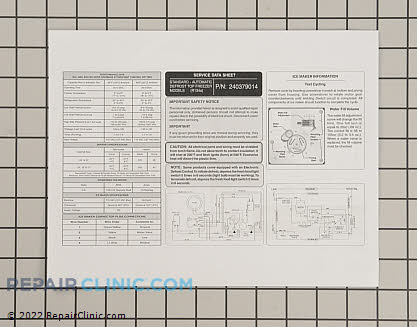 Service data sheet 240379014 Main Product View