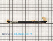 Label handle rfe33 black - Part # 1053621 Mfg Part # 15-0731-02