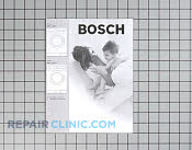 Manuals, Care Guides & Literature - Part # 1052824 Mfg Part # 529445