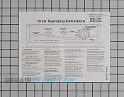 Manual, use & care - Part # 1068661 Mfg Part # 53-4252