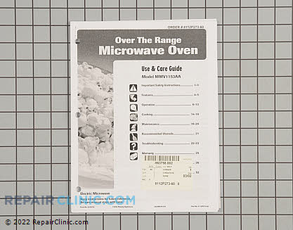 Owner's Manual (OEM)  8112P273-60 - $7.50
