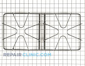Burner Grate - Part # 1182205 Mfg Part # 98017779