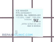 Nameplate - Part # 1198402 Mfg Part # 5304456657