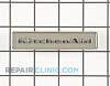 Nameplate W10021850 Alternate Product View