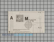 Card,template - Part # 1370660 Mfg Part # MBM38968801