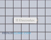 Nameplate,electrolux ,white - Part # 1378873 Mfg Part # 154658701