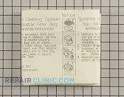 Vacuum Bag - Part # 1461041 Mfg Part # 391