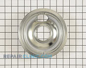 6 Inch Burner Drip Bowl - Part # 1534547 Mfg Part # W10196406RW