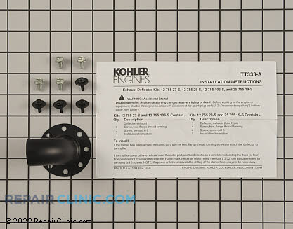 Exhaust Deflector 12 755 28-S Main Product View