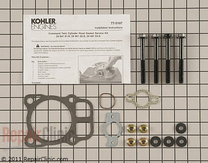 Cylinder Head Gasket Kit, Kohler Engines Genuine OEM  24 841 02-S