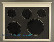 Glass Main Top - Part # 1472386 Mfg Part # W10223043