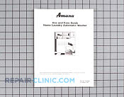 Manuals, Care Guides & Literature - Part # 485543 Mfg Part # 308643