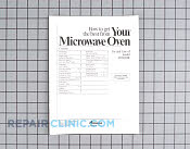 Owners manual - Part # 232726 Mfg Part # R0713007