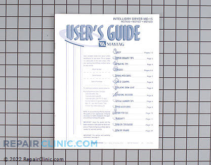 Owner's Manual 33002695 Main Product View