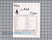 Manuals, Care Guides & Literature - Part # 724393 Mfg Part # 8112P066-60