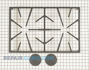 Burner Grate - Part # 1266694 Mfg Part # 72434SB