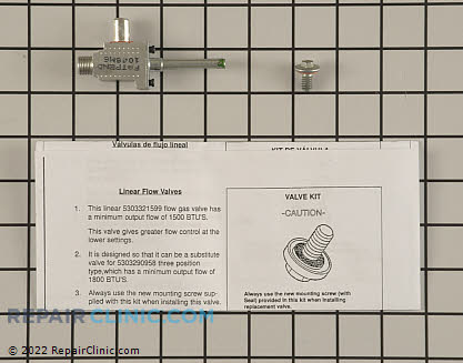 Surface Burner Valve 5303935305 Main Product View