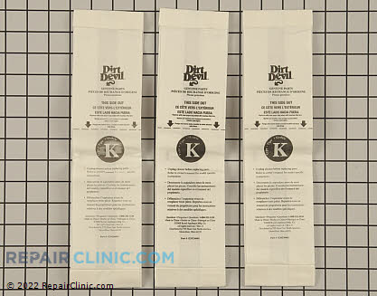 Vacuum Bag 3320230001 Main Product View