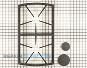 Burner Grate - Part # 1392616 Mfg Part # 72469SB