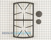 Burner Grate - Part # 1256886 Mfg Part # 72466SB
