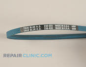Belt: V-Belt - Part # 1655927 Mfg Part # 238-033