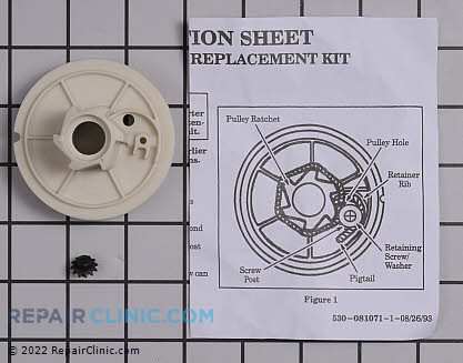 Recoil Starter Pulley 530069486 Main Product View