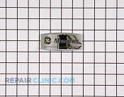 Nameplate - Part # 942529 Mfg Part # WB02X10831