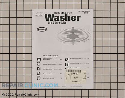 Owner's Manual 2206690         Main Product View