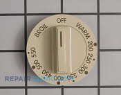 Thermostat Knob - Part # 776673 Mfg Part # 316123302