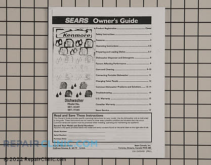 Owner's Manual 154354501 Main Product View