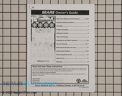 Owner's Manual 218778000 Main Product View