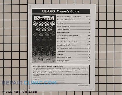 Owner's Manual 218860000       Main Product View