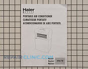 Owner's Manual - Part # 1220290 Mfg Part # AC-9999-16
