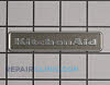 Nameplate W10243391 Alternate Product View