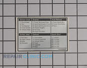 Label - Part # 1514109 Mfg Part # 5304470586