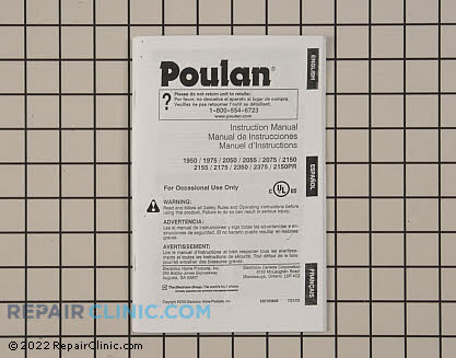 Owner's Manual 530163649 Main Product View