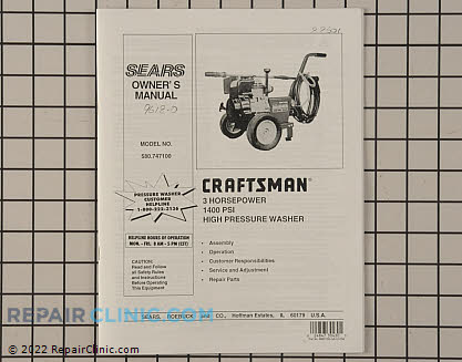 Owner's Manual 88601GS Main Product View