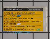 Label - Part # 1956092 Mfg Part # 940734078