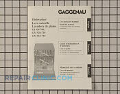 Manual - Part # 1052821 Mfg Part # 528347