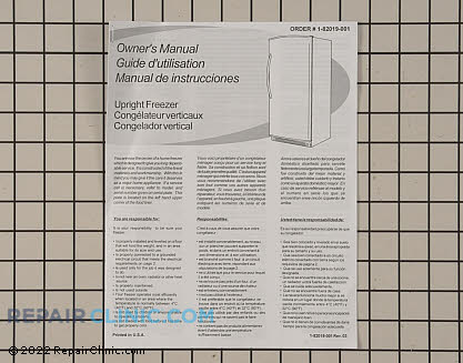 Owner's Manual 1-82019-001     Main Product View