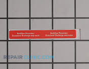 Label - Part # 1956197 Mfg Part # 940830001